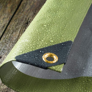 Heavy Duty Green Silver Tarp Sheet 270gsm Tarpaulin