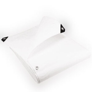 Fire Retardant White Tarpaulin 200gsm Waterproof Tarp Cover