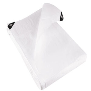 Lightweight Tarp Waterproof 110gsm White Tarpaulin