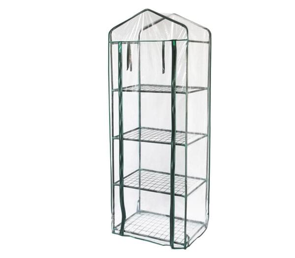 Mini Greenhouse 4 Tier with Plastic Cover