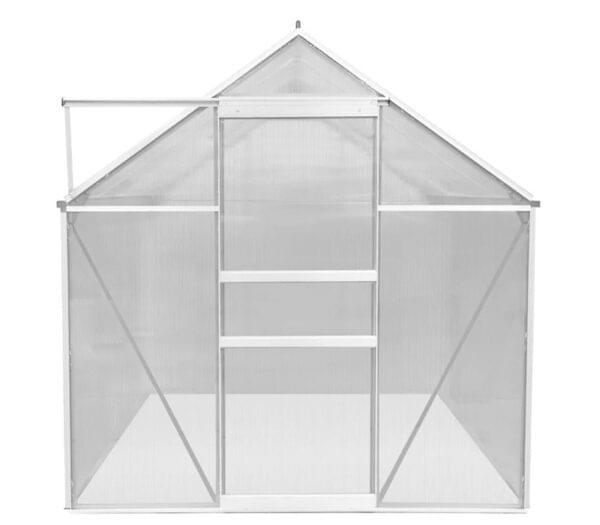 Silver – Polycarbonate Greenhouse 6ft x 10ft - Image 2