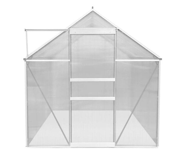 Silver – Polycarbonate Greenhouse 6ft x 8ft - Image 3